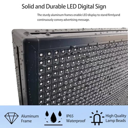 Programmable LED Sign P10 Custom Size, Outdoor Led Sign For Business Display Screen Advertising Store - size: P10 custom size