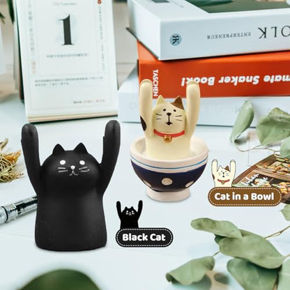 Place Card Holders, Cute Black Cat Resin Table Number Stand - size: Black Cat, style: Black Cat