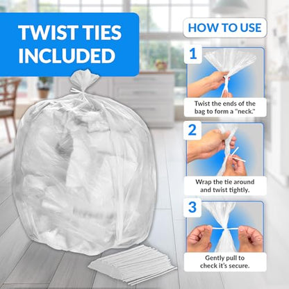 Reli. 65 Gallon Trash Bags Heavy Duty | Made in USA