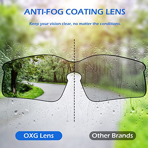 OXG 12 Pack Anti Fog Safety Glasses for Men, ANSI Z87.1 Protective Eyewear - color: Grey