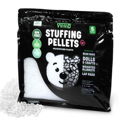 VViViD Eco-Friendly Weighted Stuffing Beads Poly Pellets (5lbs) - size: 5 lbs