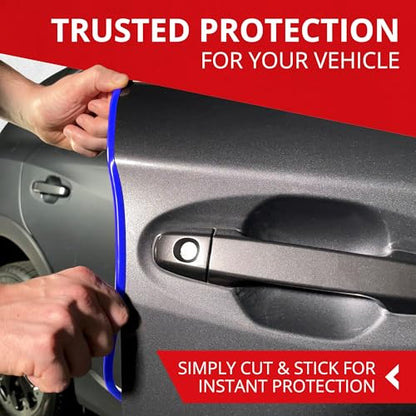 All-Fit Automotive Car Door Edge Protector Made in the USA (10 Ft - Blue) - color: Blue