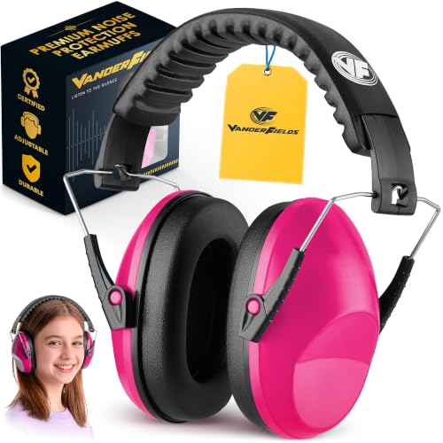 Kids Noise Canceling Headphones - 31 dB (2K Hz) - Ear Protection Earmuffs - color: Pink Rose