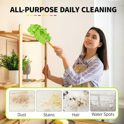 8 Pack Reusable Duster Pads Compatible with Swiffer Duster Refills