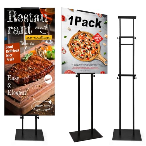 USCNC 1 Pack Floor Poster Board Stand, Double-Sided for Board & Foam Sign - size: 1 Pack Poster Stand