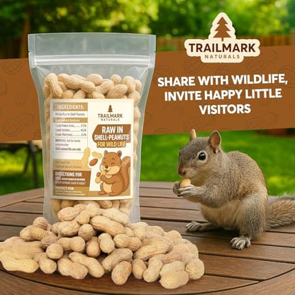 2 Pack of 15 Lb Bags (30 Pounds total) - Raw Peanuts For Squirrels, Raw In Shell Peanuts For Birds and Wildlife- Squirrel Food, Wild Bird Seed - Grown in The USA