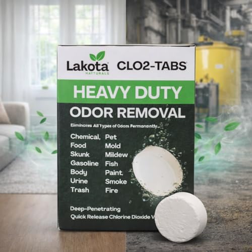 Chlorine Dioxide Heavy-Duty Fogger Deodorizing Kit, Professional Strength Odor Remover For Car, Home, RV, Room, Garage. Scent Bomb Air Freshener & Deodorizer. Easy to Use Kit Eliminates All Odors!