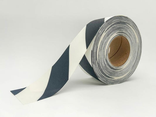 LeanStripe Aisle Striping 5S Floor Marking Tape (Black/White, 3" x100') - color: Black/White, size: 3"x100'