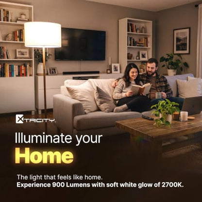 Xtricity Compact Fluorescent Light Bulbs T2 Spiral, E26 Base (4 Pack) - color: 2700k Soft White