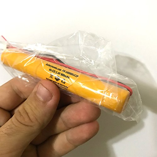 (5 Pack) Exit Sign Emergency Light GP 2800-RD 2800RD GP 2600-RD GP 2600RD 2600 2.4v 800mAh Ni-CD Battery Pack Replacement for