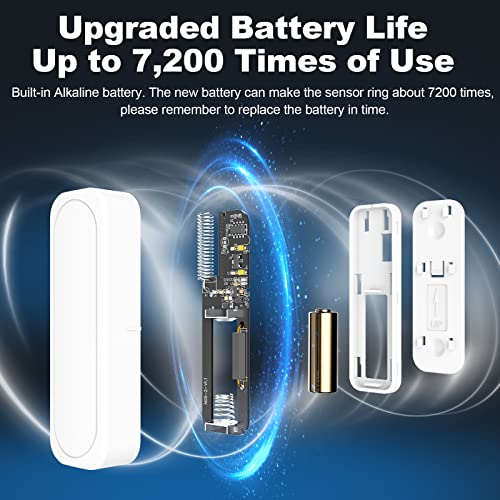 Door Chime, Door Opened Alarm for Business & Home Safety - size: 1 Door Chime-4 Door Sensor
