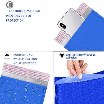 25 50 100 200 500 1000 Pieces, 6x10 inch, Self Seal Waterproof Mailing Envelopes, Poly Bubble Mailers Shipping Bags, Bubble Padded Envelopes, Bulk Color #0 (Light Blue, Usable 6 * 9 inch, 100 Pcs) - color: Light Blue, size: Light Blue, 6x9 inch, 100 Piece