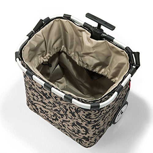 reisenthel carrycruiser Baroque Taupe - Portable Shopping Trolley with Sturdy Aluminum Frame, Shoulder Strap and Removable mesh Inner Bag -Water-Repellent - color: Baroque Taupe