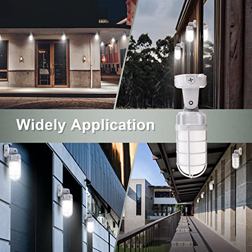 LED Vapor Tight Jelly Jar Light 21W Ceiling Wall Mount Lighting fixture - color: 6 Pack