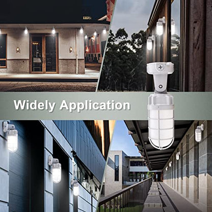 LED Vapor Tight Jelly Jar Light 21W Ceiling Wall Mount Lighting fixture - color: 6 Pack