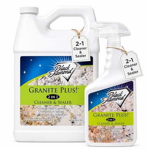Granite Plus 2-in-1 Cleaner & Sealer for Granite & Quartz Counters, 1QT-1G - size: 80 Fl Oz (Pack of 2)