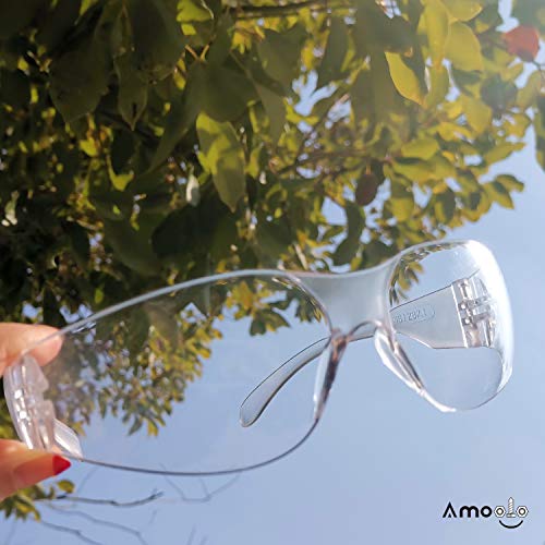 amoolo Clear Safety Glasses, ANSI Z87.1 Impact Resistant, 48 Pack, Adult - color: Clear, size: Adult's Size - 48 Pack
