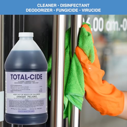 ForPro Total-Cide Disinfectant Solution, 2X Concentrated Formula, Hospital Grade Sanitizer & All Purpose Cleaner, 64 Fl Oz - size: 64 Fl Oz (Pack of 1)