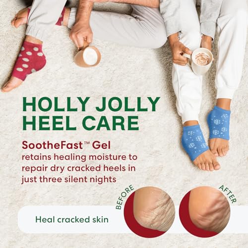 Dr. Frederick's Original Fuzzy Heel Socks (Christmas Edition) - color: Christmas Edition