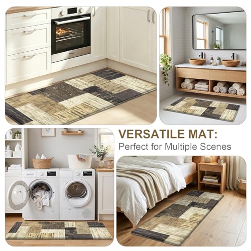 LOKHOM Kitchen Floor Mat Cushioned Anti Fatigue Runner Rug 24x59 Chocolate - color: Chocolate