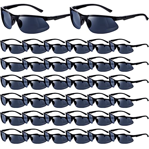 Kathfly 36pcs Safety Glasses Work Scratch Resistant Glasses,Black - color: Black