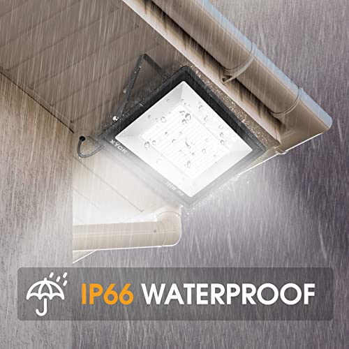 XYCN 3 Pack 100W LED Flood Light, IP66 Waterproof Outside Flood Light, 11500LM Super Bright Outdoor Security Lights, 5000K Daylight White Floodlight for Yard Garden Playground Basketball Court Patio - color: 100W 3pack led flood light