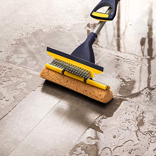 Yocada Sponge Mop Home Commercial Use Tile Floor Bathroom Garage Cleaning - size: 3 piece set