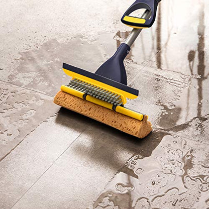 Yocada Sponge Mop Home Commercial Use Tile Floor Bathroom Garage Cleaning - size: 3 piece set