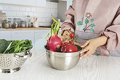 Stainless Steel Mixing Bowl Durable and Rustproof Easy Grip and Stability Design Bowl Versatile for Cooking Baking Prepping and Food Storage (20CM) - size: 20CM