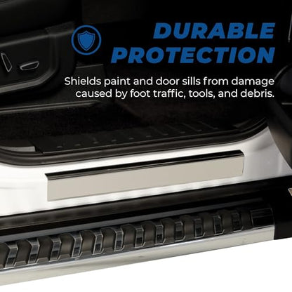 Putco Super Duty Logo Stainless Steel Door Sill Plates Kit - Fits Ford F250/F350/F450/F550 Crew Cab 2023-2027