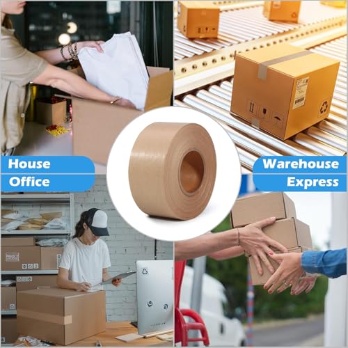 LLPT Kraft Paper Gummed Tape 2.75" x 110 Yards 1 Pack Brown - size: 2.75" x 110 yds