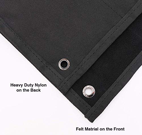 Tactical Patch Display Holder Panel Board for Military Army Morale Hook and Loop Emblems, 18 Inches x 24 Inches, No Patches Included - color: Patch Board, Black - Small