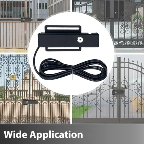 Automatic Electric Gate Lock for DC 12-24V Swing Gate Opener,Gate Operator System Device with Control Board,Lock Receiver and Lock Keys for Security Gate Door Opener Lock