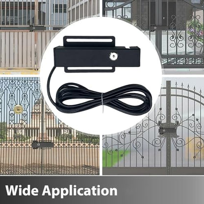 Automatic Electric Gate Lock for DC 12-24V Swing Gate Opener,Gate Operator System Device with Control Board,Lock Receiver and Lock Keys for Security Gate Door Opener Lock