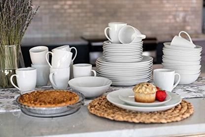 10 Strawberry Street 7" Catering Coupe Cereal Bowl, Set of 12,White - size: 7" Cereal Bowl, style: Coupe