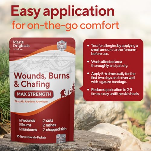 Marie Originals Wounds, Burns & Chafing Ointment Packets, 10 Packets