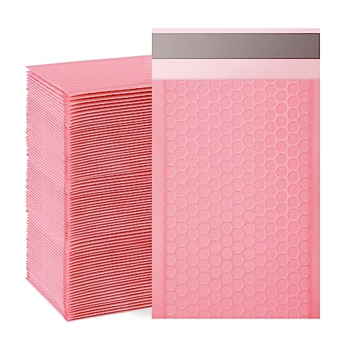 packbabol Bubble Mailers, 4x7 Inch Padded Bubble Mailers Pack of 100 Bubble Envelopes Opaque Self Seal Adhesive Waterproof Bags for Shipping and Packaging (Pink, 4x7-100) - color: pink, size: 4x7-100Pc