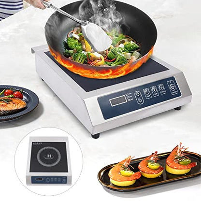 Professional Portable Induction Cooktop, Commercial Range Countertop Burner, 1800 Watts Induction Burner,Countertop Induction Cooktop Hob Push-Button Control Cooker Stove Induction Oven