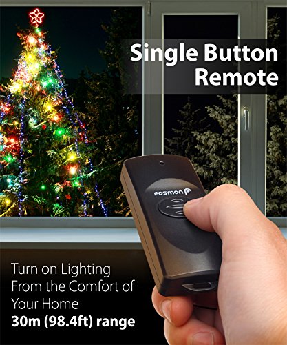 Fosmon Remote Control Outlet Waterproof Outdoor, Wireless Light Switch - color: 2 Grounded Outlet + 2 Remote