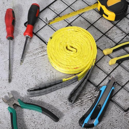 4 Pcs Lift Sling Straps, Yellow, 1'' X 10',5600lb - color: Yellow, size: 1'' X 10',5600lb