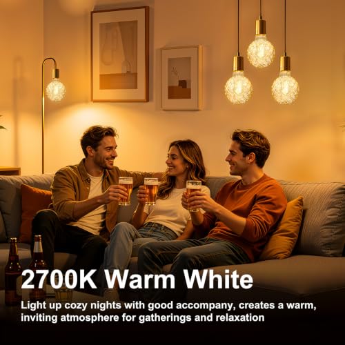 Dimmable Decorative Light Bulbs 60 Watt Pineapple LED Edison Bulb - color: 6w-2700k-amber