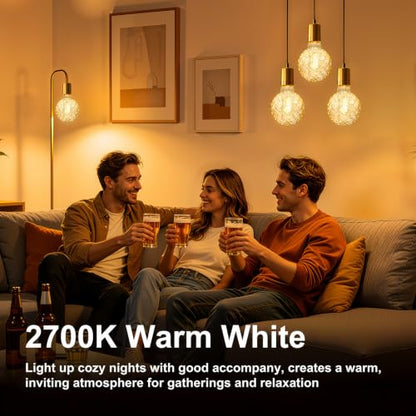 Dimmable Decorative Light Bulbs 60 Watt Pineapple LED Edison Bulb - color: 6w-2700k-amber