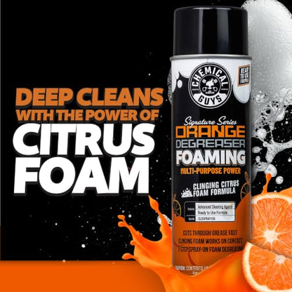 Chemical Guys, Citrus Degreaser Aerosol, Industrial Engine Cleaner, 18 oz - size: 18 Fl Oz (Pack of 1), style: Foaming Aerosol