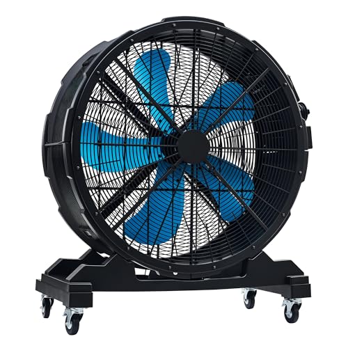 Albott 36 Inch Industrial Drum Fan, Plastic High Velocity Floor Fan 500W - size: 36 Inch