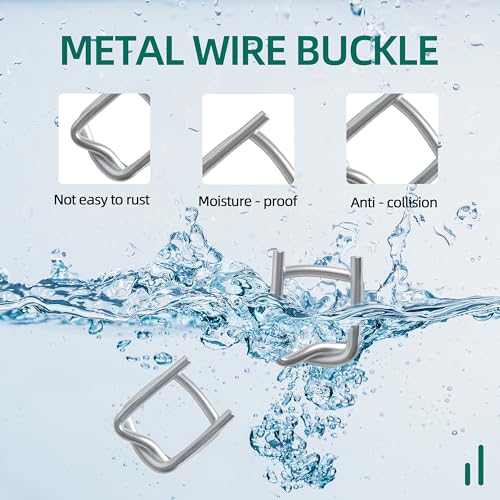 3/4" Metal Wire Buckle for Woven Cord Strapping