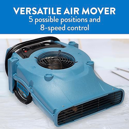 Dri-Eaz 114969 Velo PRO Air Mover, Professional Water Damage Carpet Dryer (F505), Air Blower Dryer for Carpets, Walls, and Floors