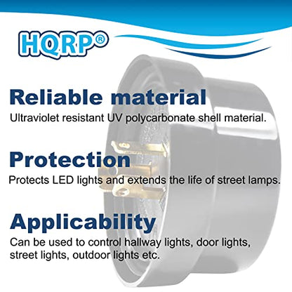 HQRP 2-Pack Photocell Sensor Shorting Cap Outdoor Light Photoelectric Switch Short Circuit Cap Twist Lock Plug for Led Garage Light, Outdoor Pole Light, Landscape Lightening etc. - size: 2-Pack