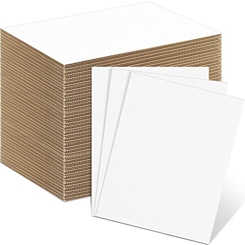Henoyso 110 Pack 11 X 8.5 Inch White Cardboard Sheets - color: White, size: 11 x 8.5 Inch