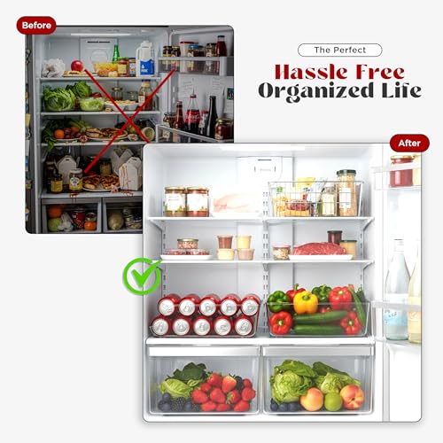 Utopia Kitchen Can Organizer For Pantry - Soda Can Storage Organizer Pantry, Fridge & Freezer Organization - Holds Food & Soup Can (Clear) - size: Pack of 1