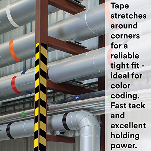 3M General Purpose Vinyl Tape 764, Red, 3 in x 36 yd, 5 mil, 1 Roll - color: Red, size: 3 in x 1296 in